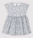 Robe manches courtes en popeline bébé fille