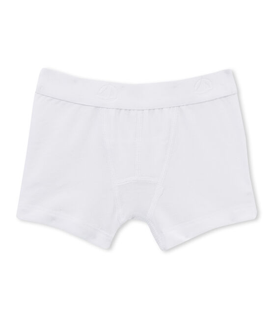 Boxer garçon uni blanc ECUME