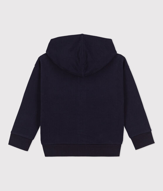 Sweatshirt zippé Petit Boat à capuche enfant fille / garçon bleu SMOKING