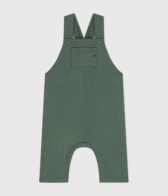Lange salopette van fleece voor baby's groen CROCO