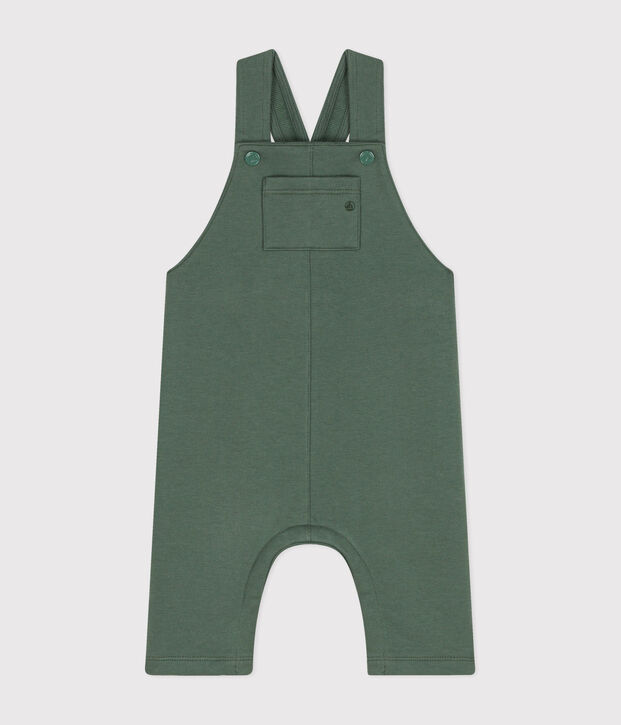 Lange salopette van fleece voor baby's groen