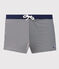 Maillot de bain enfant garçon bleu ABYSSE/blanc LAIT