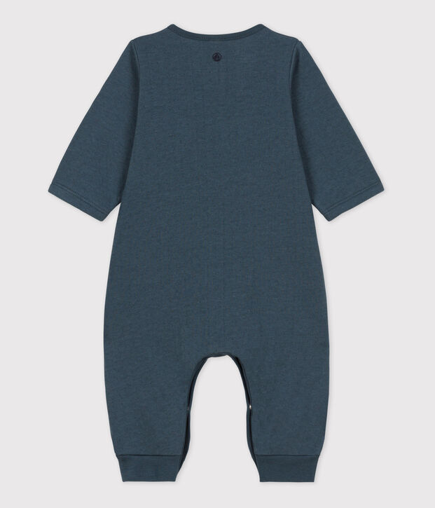 Lang effen babypakje in biologisch tubic voor baby's grijs