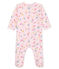 Dors bien bébé fille en côte rose VIENNE/blanc MULTICO