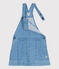 Robe salopette en denim léger enfant fille bleu DENIM CLAIR