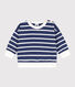 Sweatshirt van gestreepte molton voor baby's
