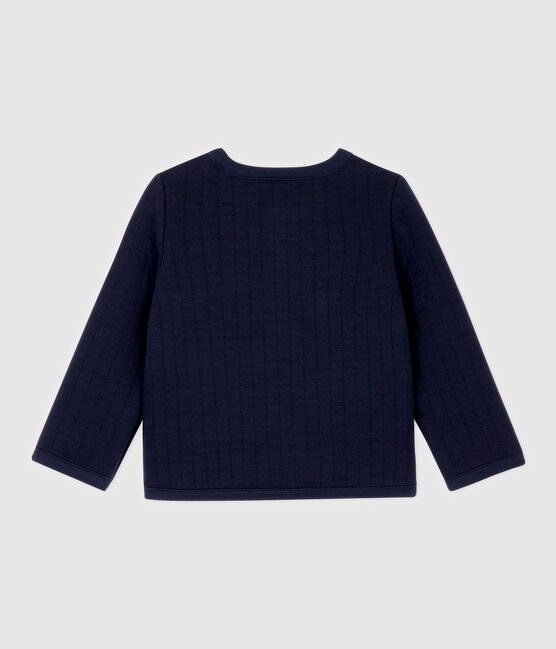 Cardigan en tubique matelassé bébé. bleu SMOKING