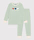 Effen katoenen pyjama voor kinderen