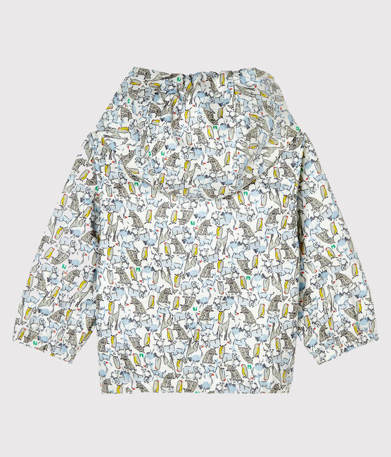 Windjack met print voor baby's wit MARSHMALLOW/blauw BRUT/ MULTICO