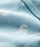 Fluwelen yeti slaappakje babyjongen blauw BRUME/ MARSHMALLOW