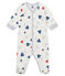 Dors bien bébé garçon en tubique blanc MARSHMALLOW/blanc MULTICO