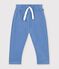 Effen katoenen joggingbroek voor baby's blauw
