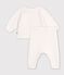 Gebreid babysetje met jacquardmotief rood/rood