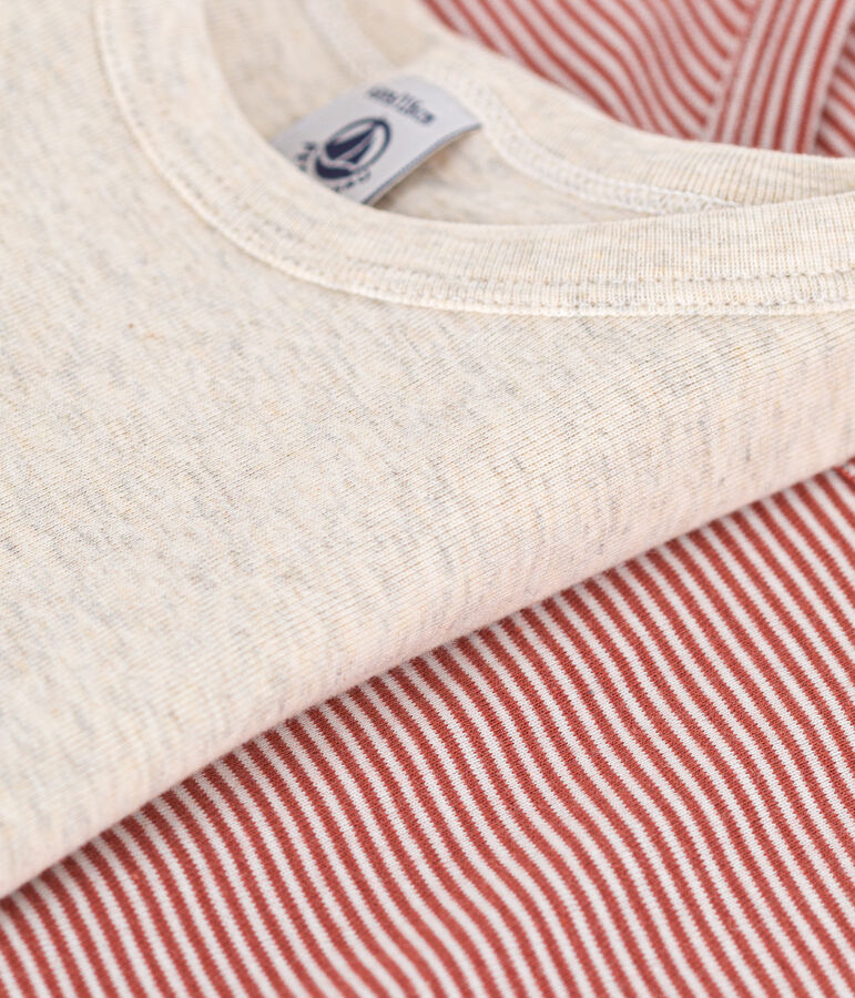 Setje met 2 katoenen T-shirts met korte mouw voor kinderen variante 1