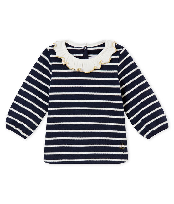 Marinetruitje voor babymeisjes blauw SMOKING/wit MARSHMALLOW