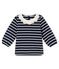 Marinetruitje voor babymeisjes blauw SMOKING/wit MARSHMALLOW