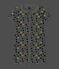 Fluorescerend kort babypakje voor katoen wit MARSHMALLOW/wit MULTICO