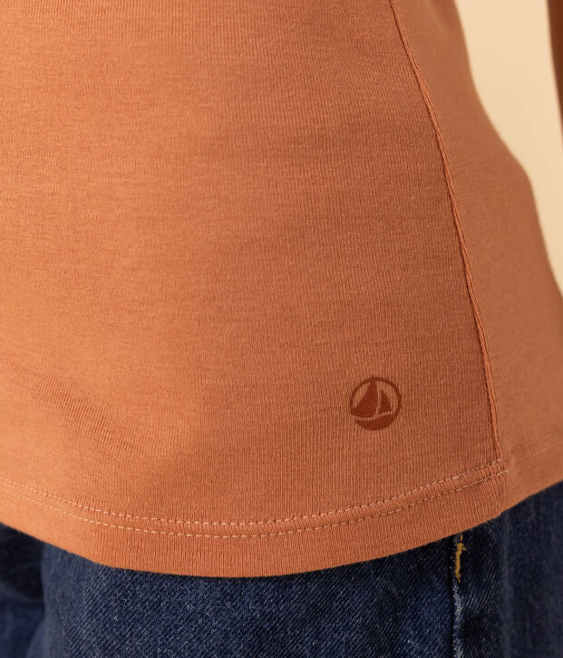 Tee-shirt L'ICONIQUE col rond en coton Femme rose