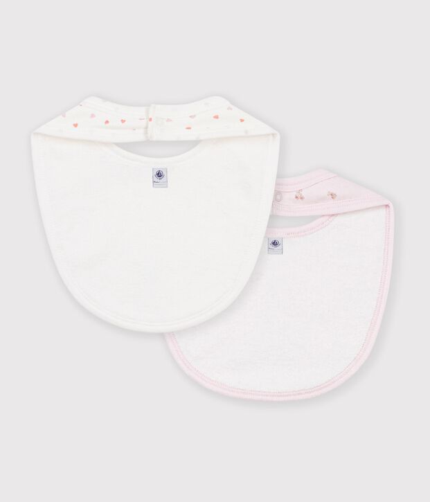 Set van katoenen slabbetjes met bloemetjesprint voor baby's multicouleur