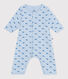 Katoenen bodypyjama zonder voetjes voor baby's met walvisprint