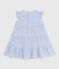 Robe sans manche en popeline rayée bébé BLEU/ MULTICO