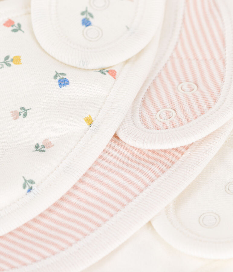 Set met 3 katoenen slabbetjes met print multicouleur