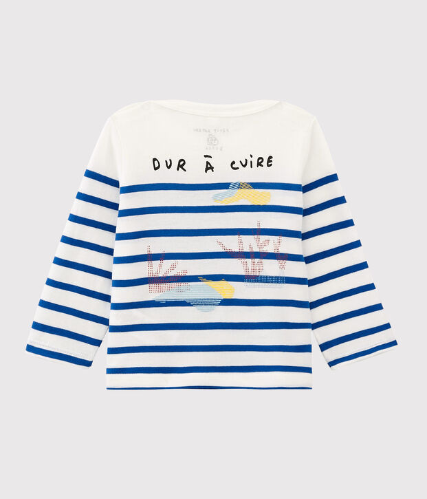 Marini&egrave;re babymeisje/jongen Serge Bloch wit/blauw