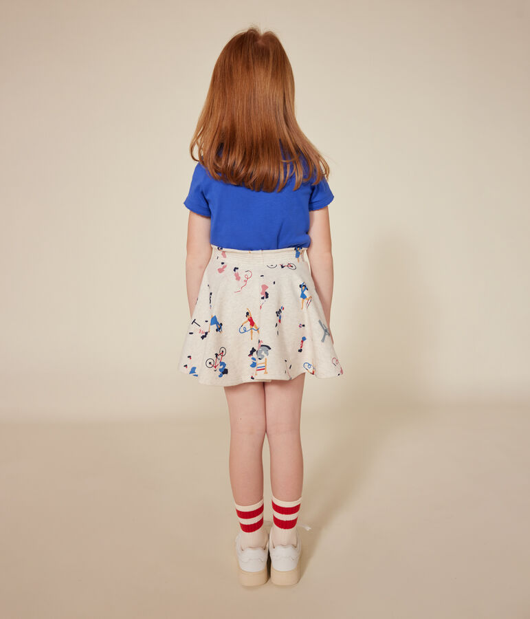 Tee-shirt manches courtes en coton enfant fille bleu CALVIN