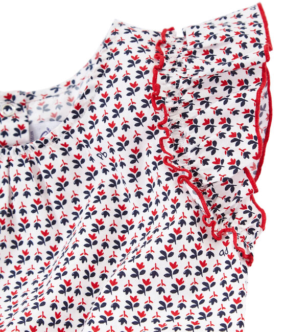 Robe enfant fille blanc MARSHMALLOW/blanc MULTICO