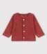 Cardigan in bouclébadstof voor baby's