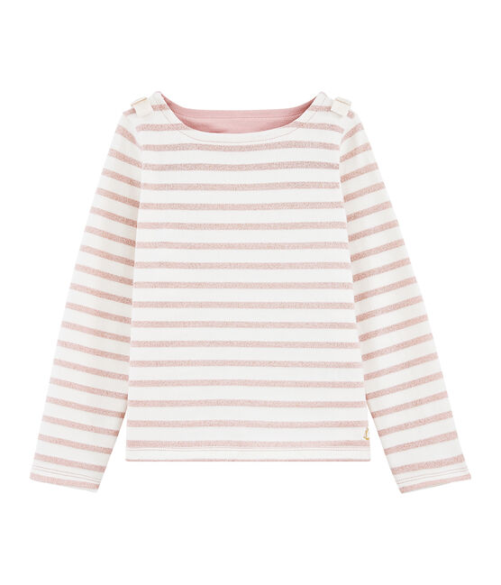 Marinetrui voor meisjes wit MARSHMALLOW/roze JOLI BRILLANT