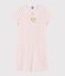 Roze katoenen nachthemd met stippen voor meisjes wit MARSHMALLOW/roze GRETEL