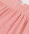 Robe manches courtes en coton bio bébé rose PAPAYE/ MARSHMALLOW