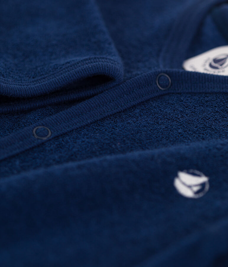 Pyjama in badstof voor baby's blauw