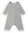 Pakje met streepjes voor babyjongens beige COQUILLE/blauw SMOKING