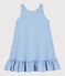 Robe Soledad Bravi en coton bio enfant fille bleu ALASKA/blanc ECUME