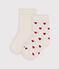Lot de 2 paires de chaussettes cœurs en jersey de coton bébé variante 1