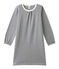 Meisjesnachthemd met milleraies-strepen blauw SMOKING/beige COQUILLE