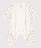 Bodyjama imprimés en coton blanc MARSHMALLOW/ ORANGE