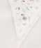 Carré de bain bébé en coton blanc MARSHMALLOW/blanc MULTICO