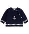 Trui voor babyjongens blauw SMOKING