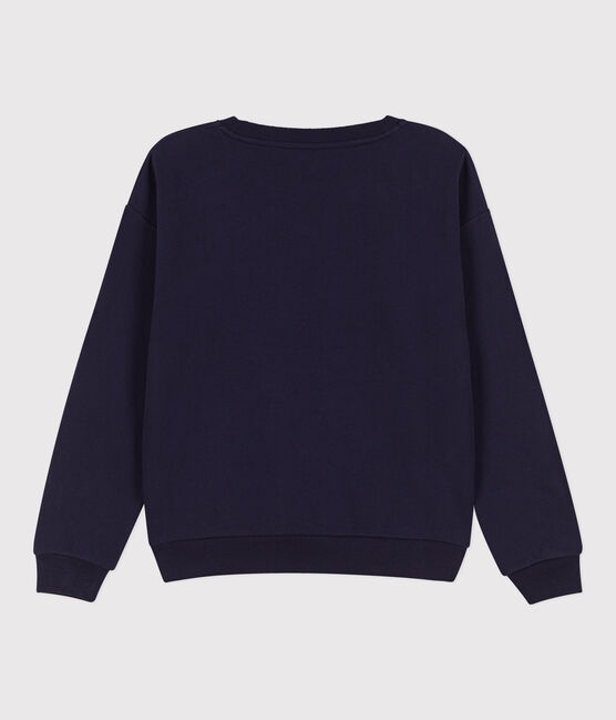 Katoenen sweatshirt voor dames blauw SMOKING