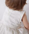 Robe blanche bébé en coton broderie anglaise sans manches blanc MARSHMALLOW