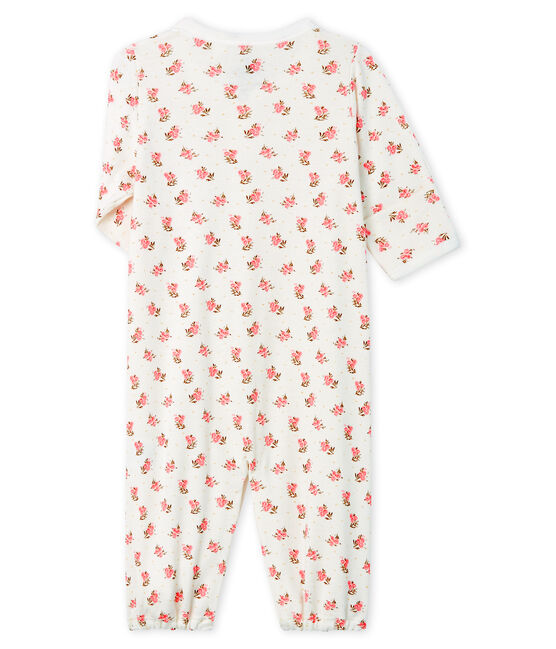 Combitas baby van gebreide stof wit MARSHMALLOW/roze GRETEL/ MULTICO