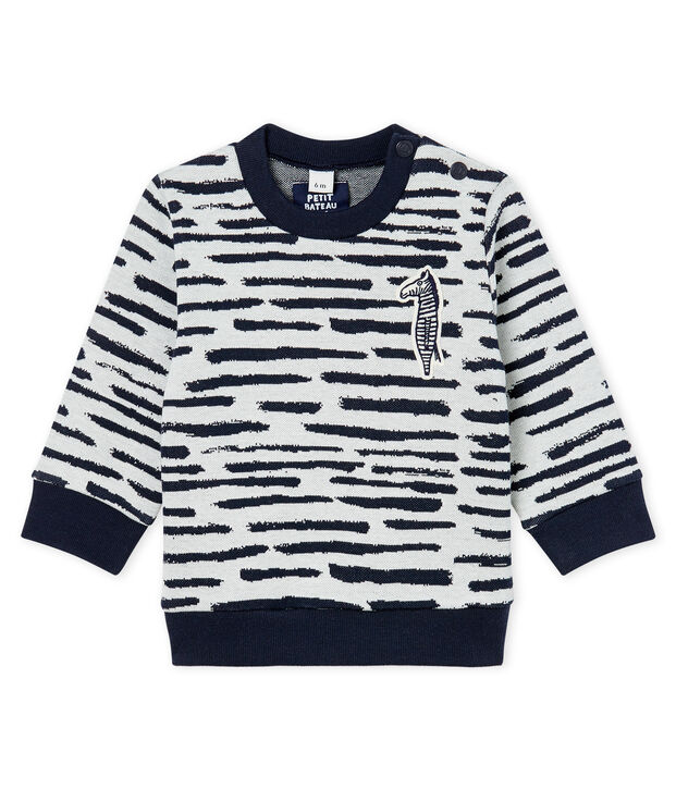 Sweatshirt b&eacute;b&eacute; mixte Jean Jullien blanc/DASH CN