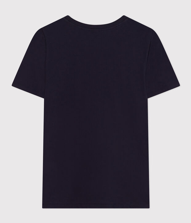 Tee-shirt Le Droit col rond en coton femme bleu marine