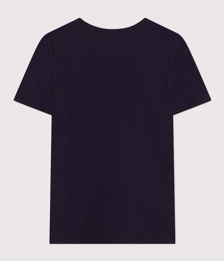LE DROIT, katoenen T-shirt voor dames met ronde hals blauw