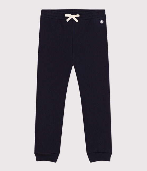 Fleece joggingbroek voor meisjes blauw SMOKING