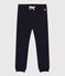 Fleece joggingbroek voor meisjes blauw SMOKING