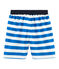 Strandshort voor jongens blauw RIYADH/wit MARSHMALLOW